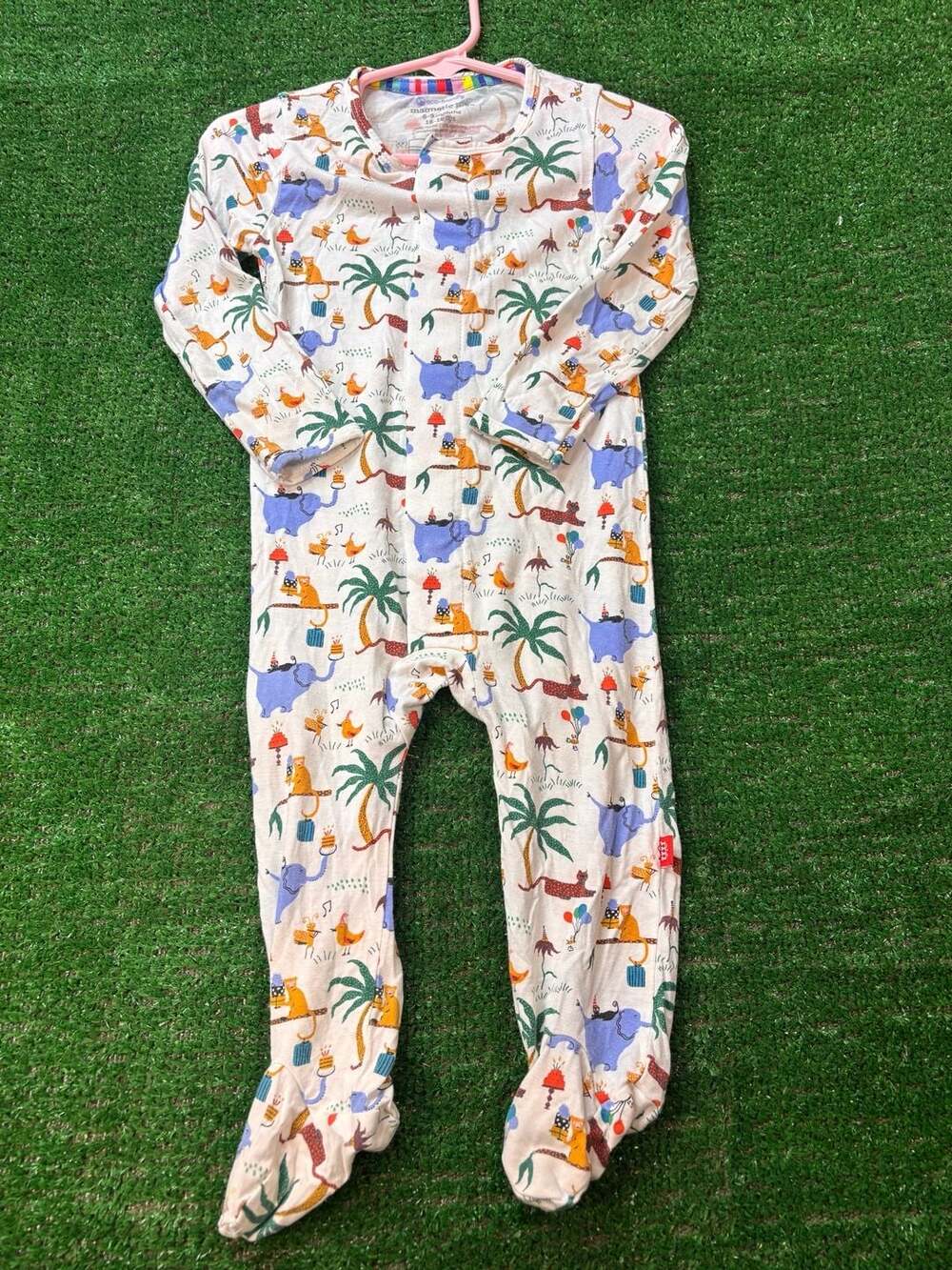 Magnetic Me Party Safari Footie Size 6-9 Months